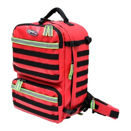 Kemp Usa Kemp USA Tarpaulin Red Fluid-Resistant Rescue And Tactical EMS Bag 10-122-RED-TPN